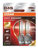 Osram Night Breaker 220 Xenarc D4S +220% (2 stk.)